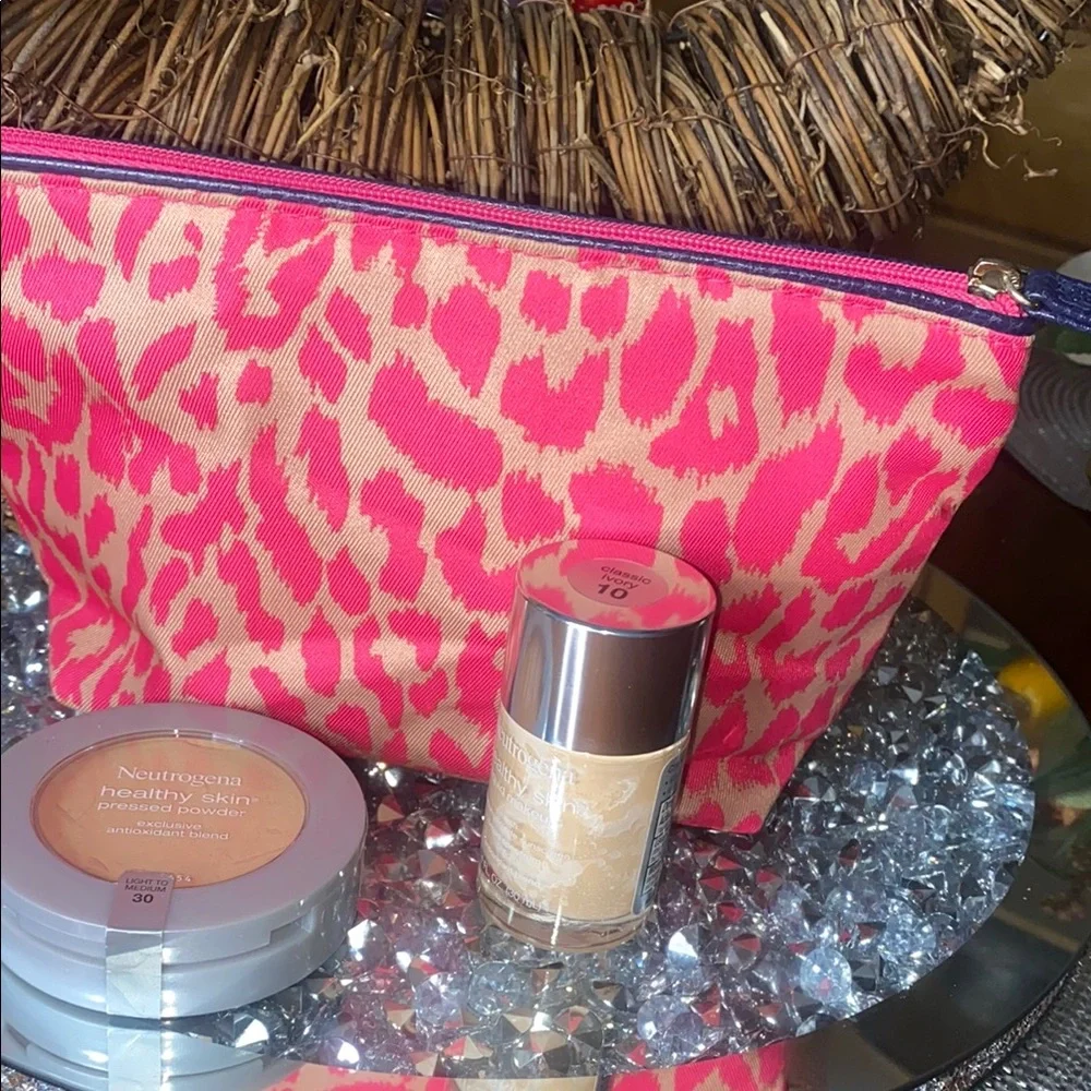 Neutrogena Foundation with Pink Leopard Bag